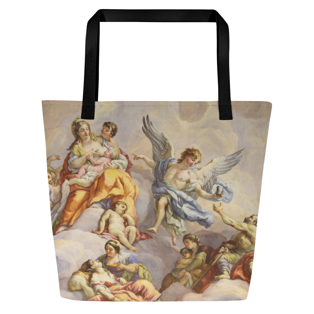 Angels of Versailles Large Tote Bag W/ Inside Pocket