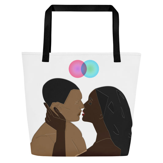 The Aura Of Lovers Large Tote Bag W/ Inside Pocket