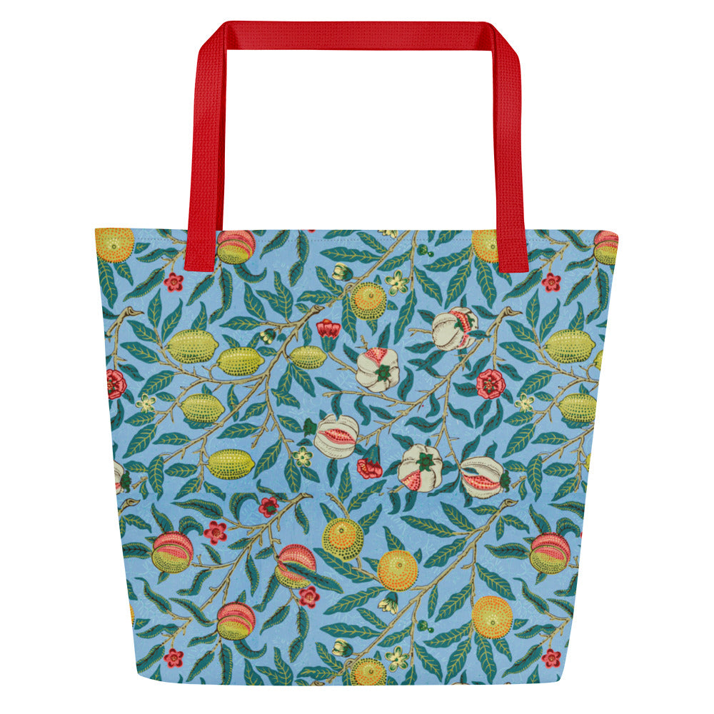 Four Fruits Large Tote Bag W/ Inside Pocket