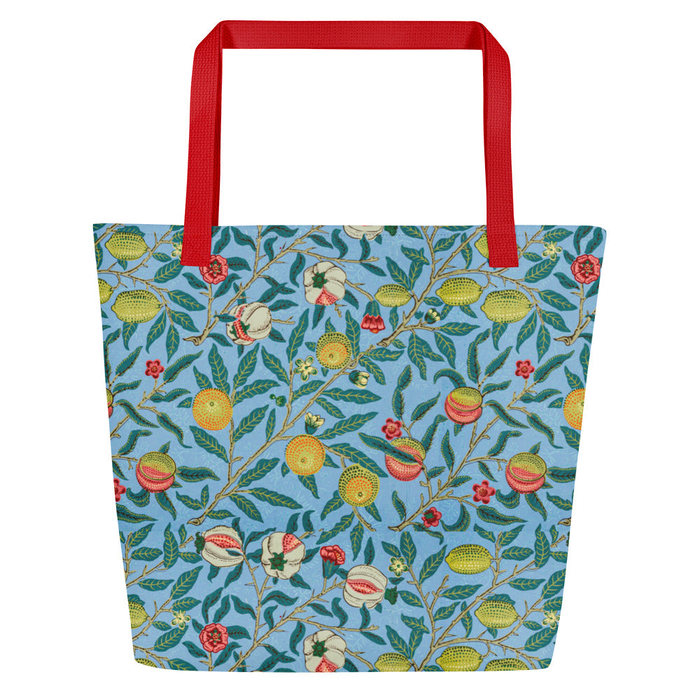 Four Fruits Large Tote Bag W/ Inside Pocket