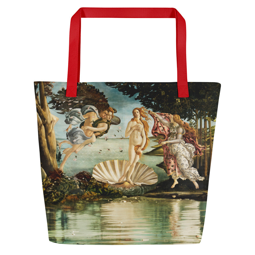 Venus By The Lake Large Tote Bag W/ Inside Pocket