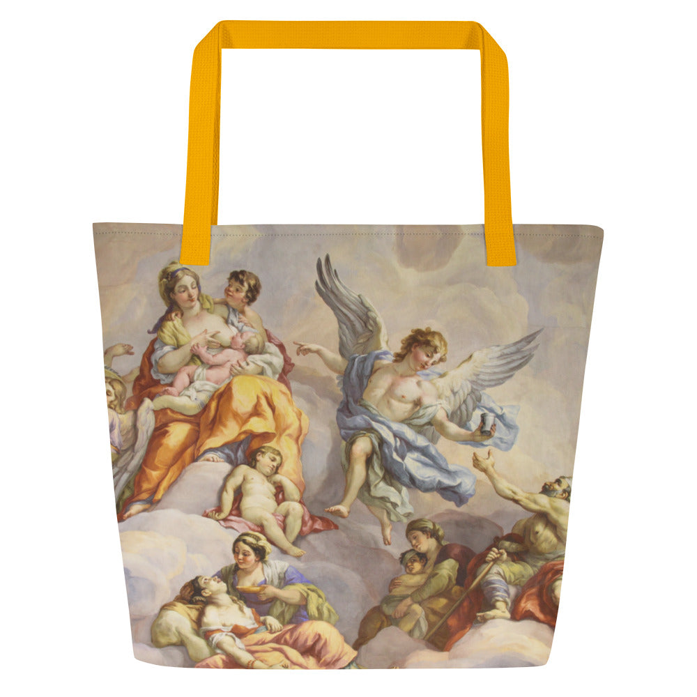 Angels of Versailles Large Tote Bag W/ Inside Pocket