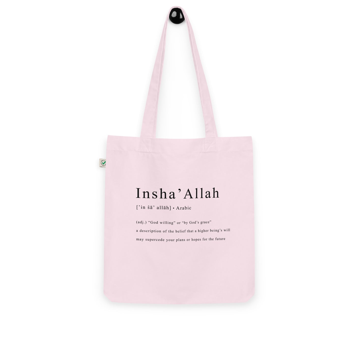 Insha'Allah Organic Tote Bag