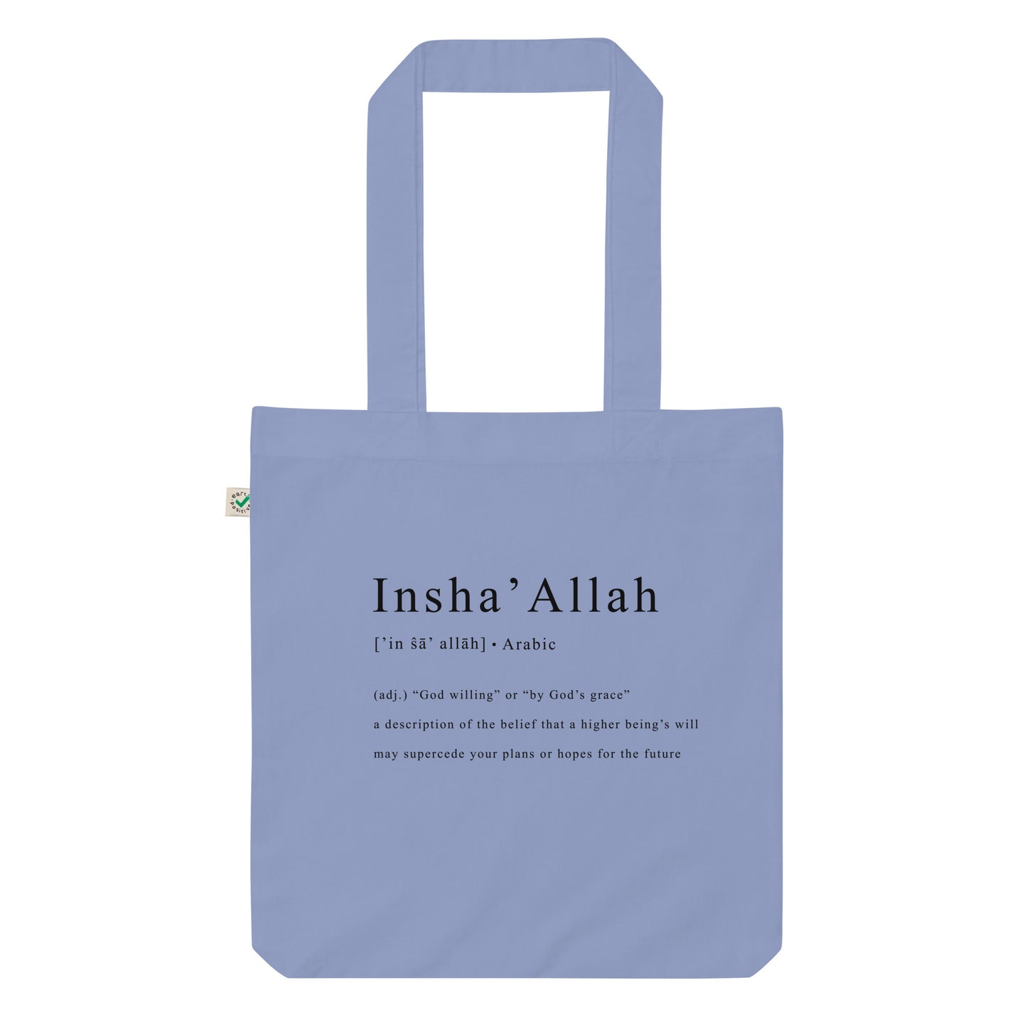 Insha'Allah Organic Tote Bag