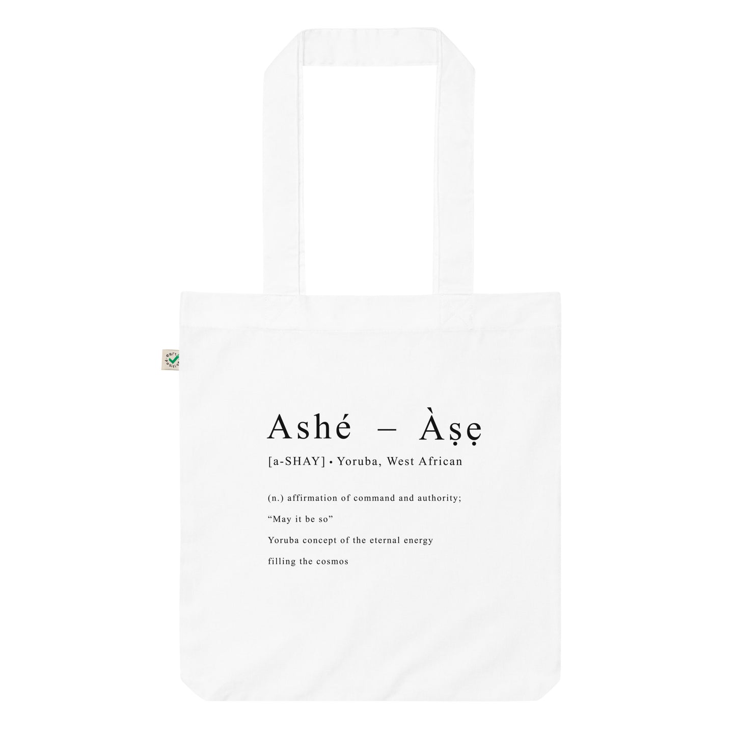 Àṣẹ Organic Tote Bag