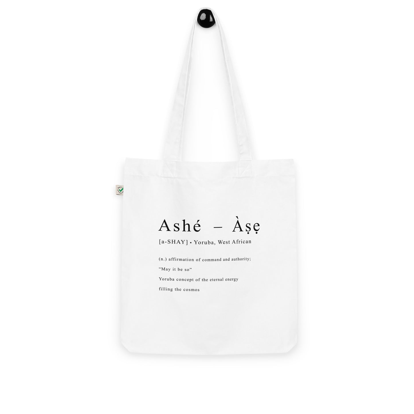 Àṣẹ Organic Tote Bag